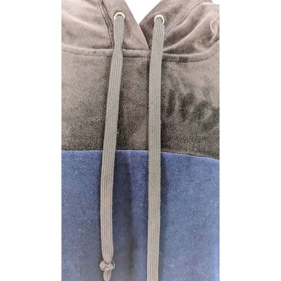 Champion Women Black Colorblock Hooded Long Sleeve Sweatshirt Size XL - Picture 2 of 15